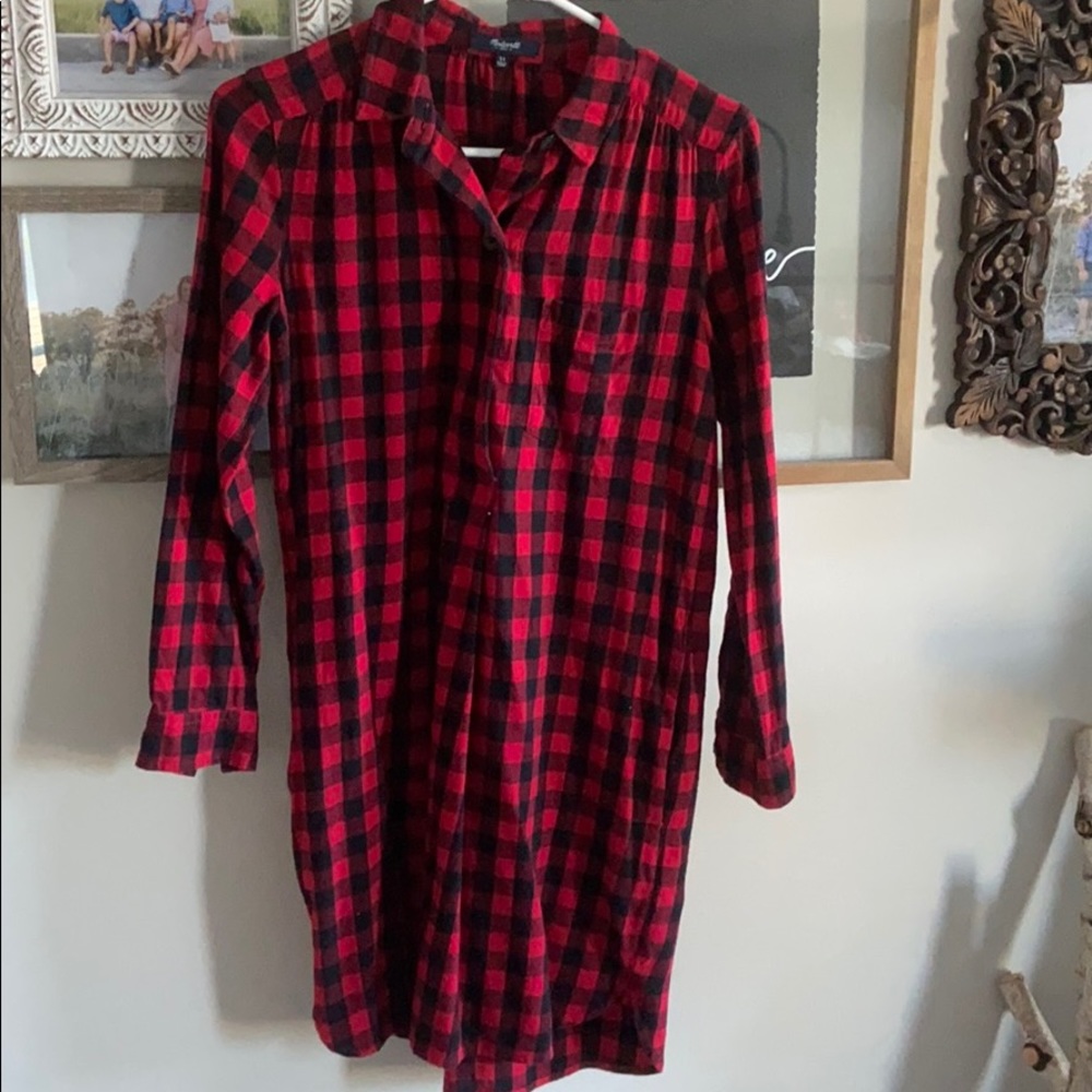Madewell buffalo print dress!!